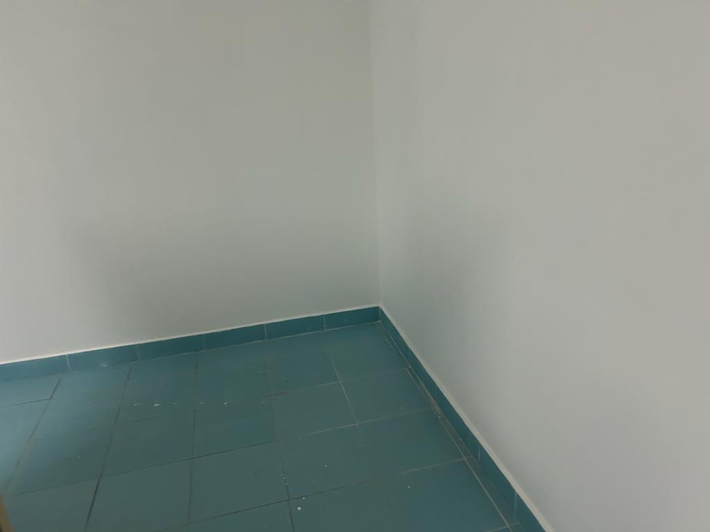 Muro con muffa eliminata e ritinteggiatura effettuata