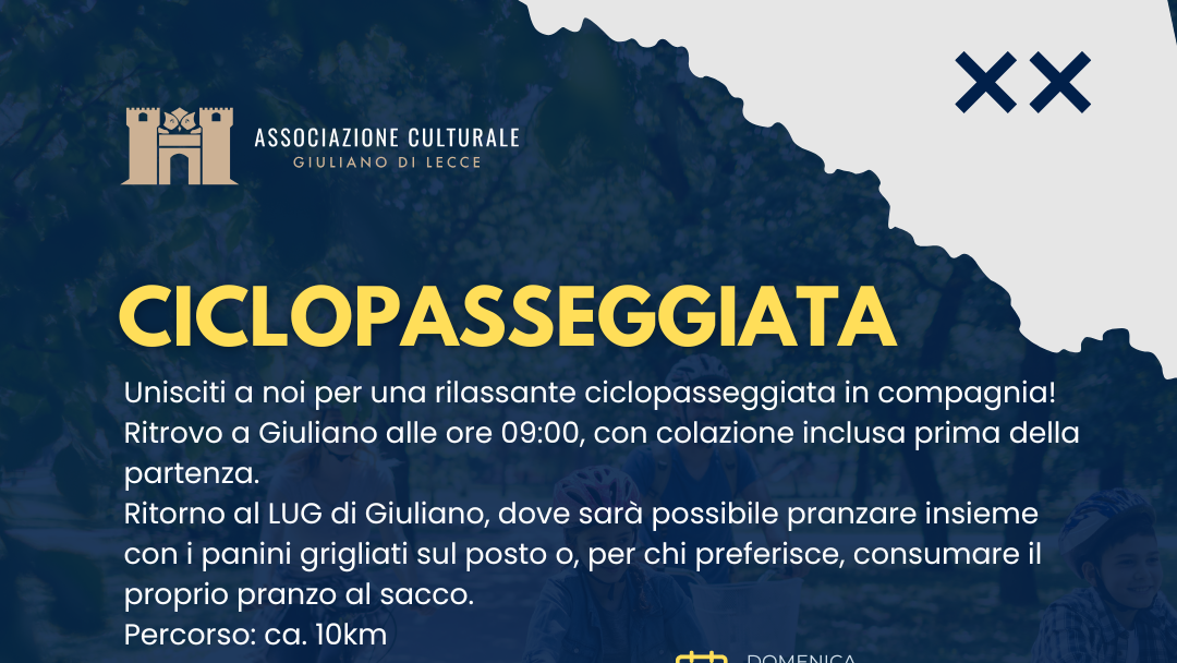 Locandina evento "ciclopasseggiata"